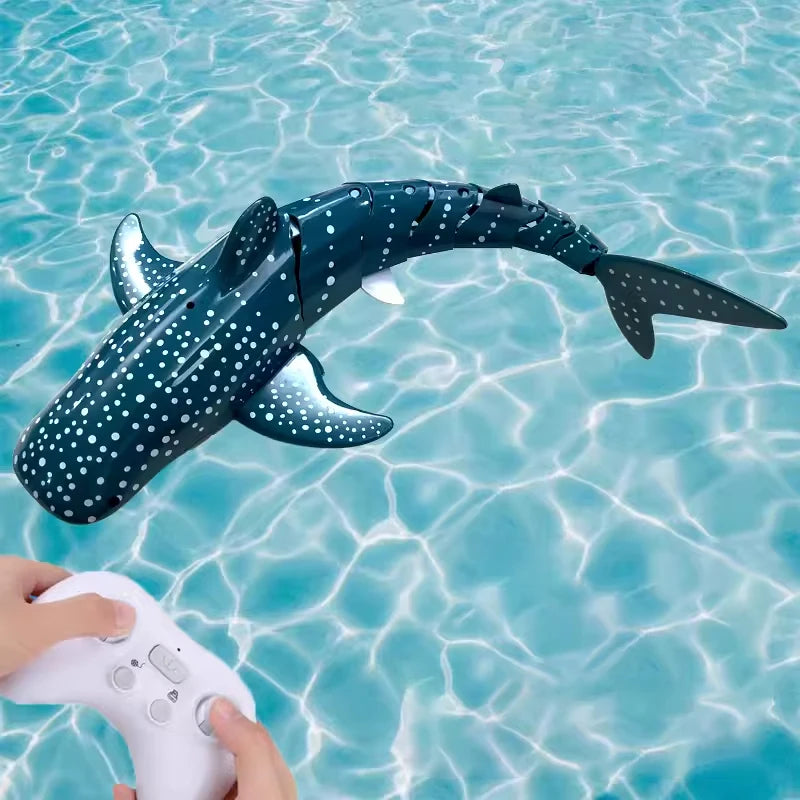 RC Shark Spray Water Electric Whale Kids Toy Remote Control Dolphin Animal Bath Tub Pool Simulation Submarine Fish Game