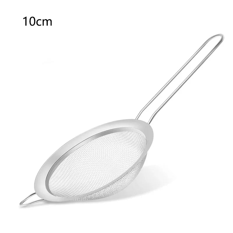 Manufacturer   Mesh Filter Sieve Stainless Steel Slotted Spoon Kitchen Set of 3 Fine Strainers Long Handle for Cooking Sifting and Frying   kitchen gadgets