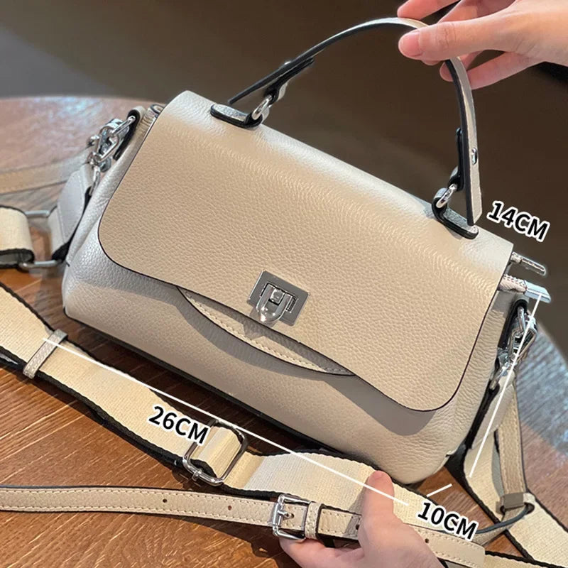 Women Bag Genuine Leather Lady Crossbody Shoulder Bag  Fashion Advanced Sense Handbag Female Real Leather Messenger