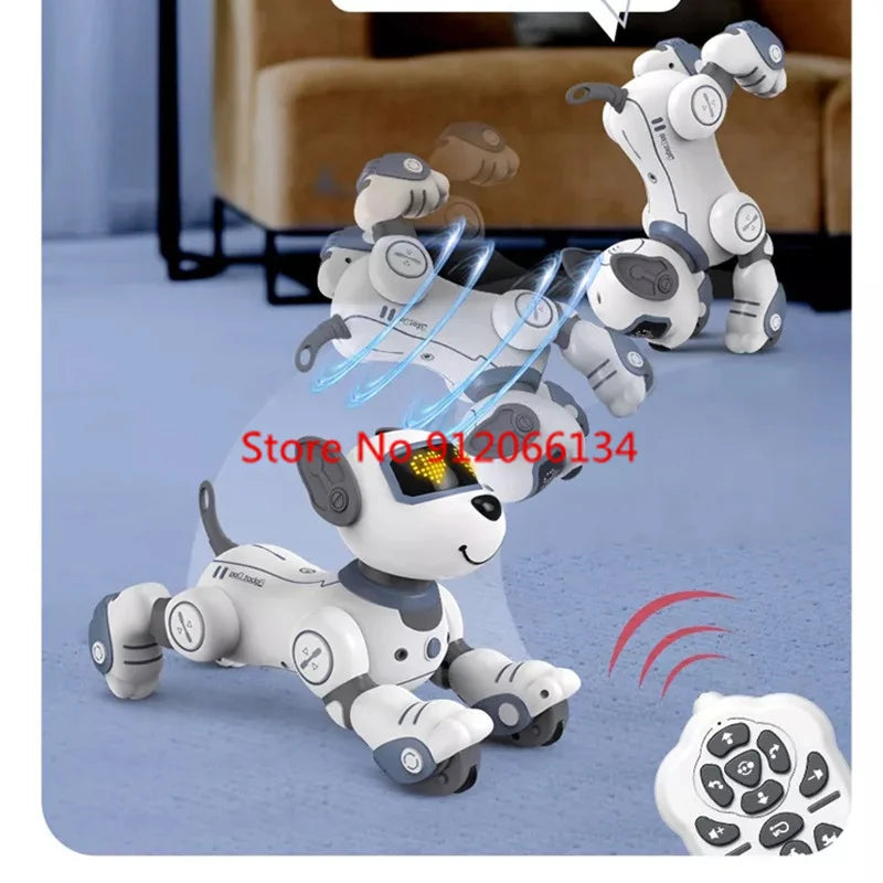Smart RC Stunt Robot Dog Toy Roll Upside Down Touch Sensitive Coding AI Artifical Intelligence Remote Control Robot Dog Kit Toy