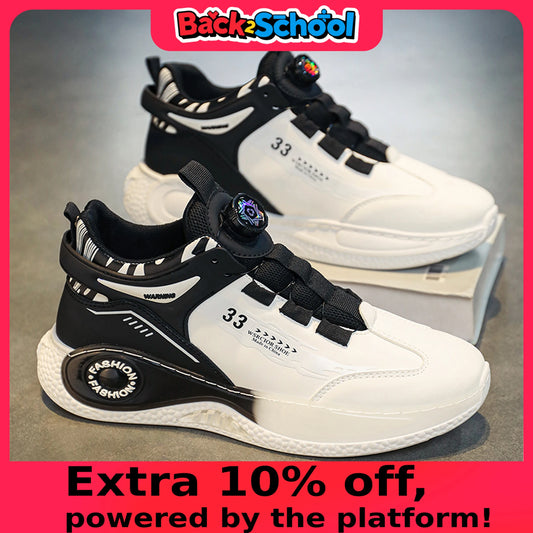 Manufacturer   Mens Sneakers with Rotating Buckle Comfy Non Slip Lace up Durable Shoes for Mens Outdoor Activities    Sneakers