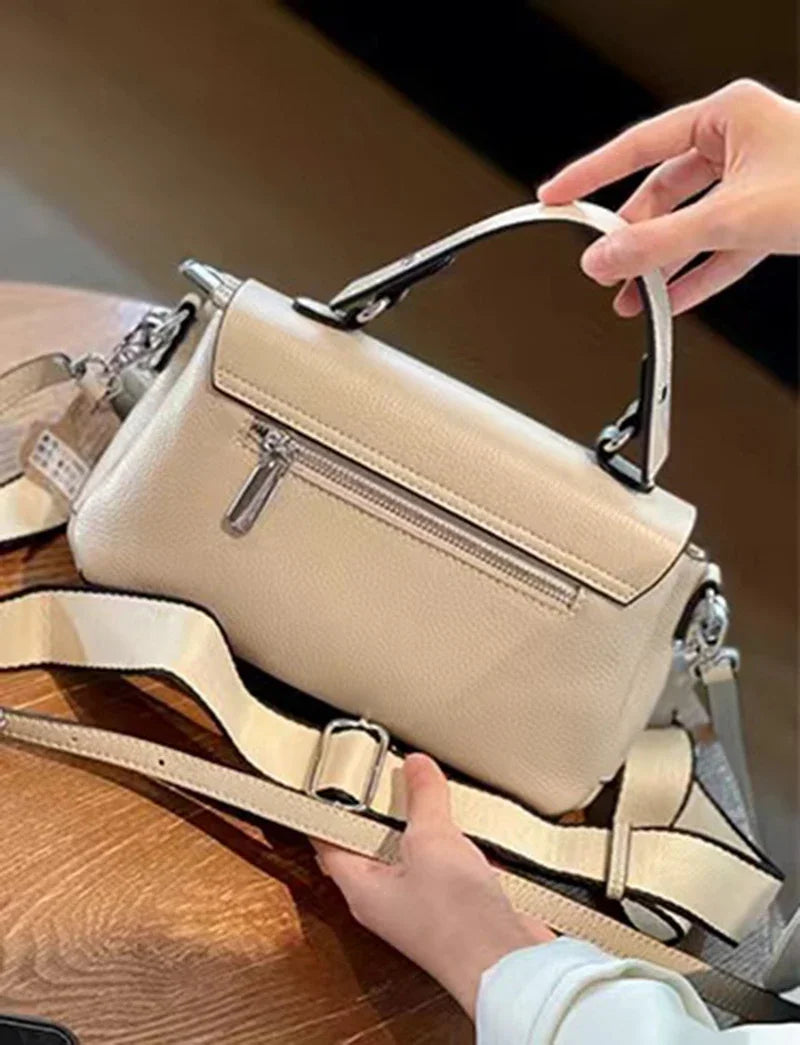 Women Bag Genuine Leather Lady Crossbody Shoulder Bag  Fashion Advanced Sense Handbag Female Real Leather Messenger
