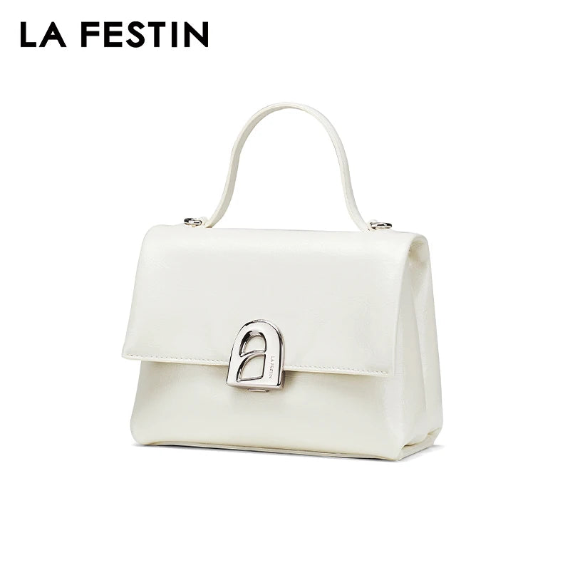 LA FESTIN Original New Handbag Women Luxury Designer Bags Crossbody Shoulder Bag Leather Bag Small Bag A-line Door Series