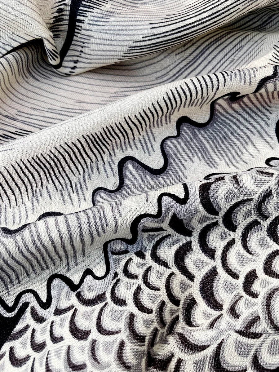 Horse Print Wool Silk Cashmere Scarf Women Luxury Brand Winter Scarfs Women Handrolled Edges Shawls Oversized Stole Foulard