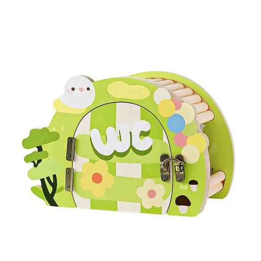 Hamster Hideout Toy Set Creative Working Life Theme Decor Climbing Accessories Cage Landscape Kit Small Pet Supplies Fun Design