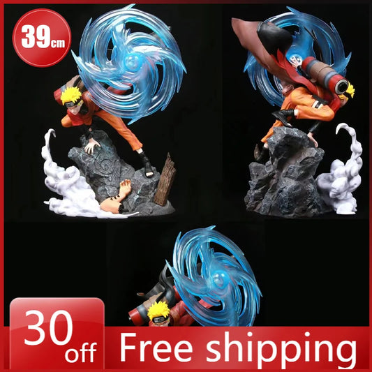 35cm Anime Figure Uzumaki Naruto Skill Release Hyūga Hinata Model Pvc Desktop Ornament Decorations Holiday Gifts Children Toys