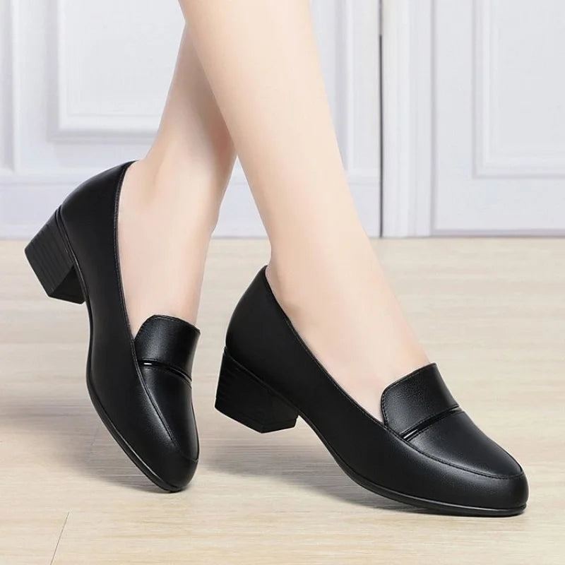 Manufacturer   Spring and Autumn New Fashion Versatile Deep Mouth Slip-On Soft Sole Soft Surface Comfortable Single Shoes   Pumps