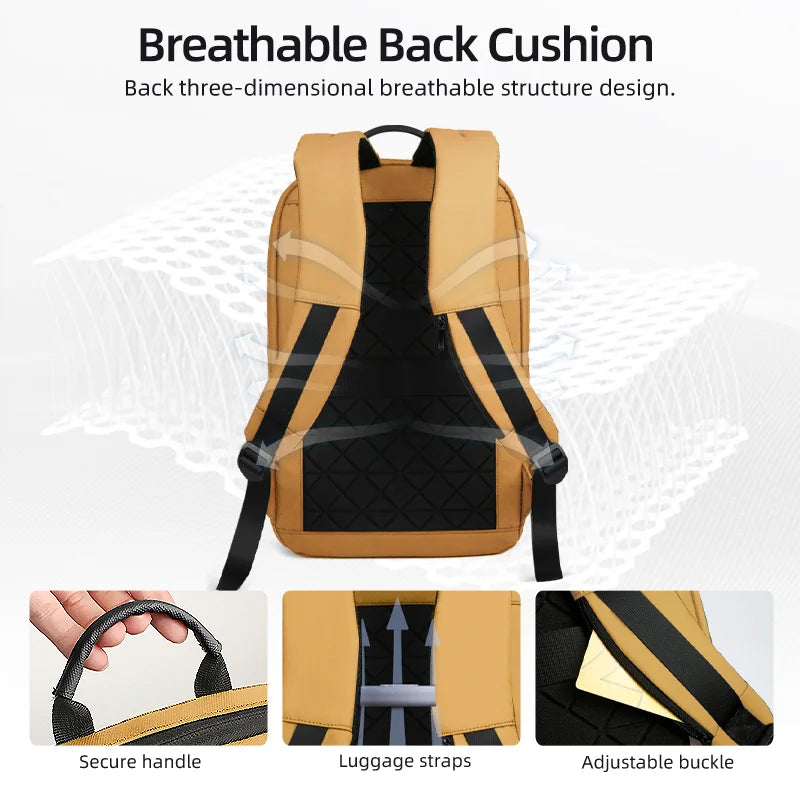 HK Multifunctional Women's Bags Waterproof 15.6 inch Laptop Backpack with USB Lightweight Travel Business Backpack for Women