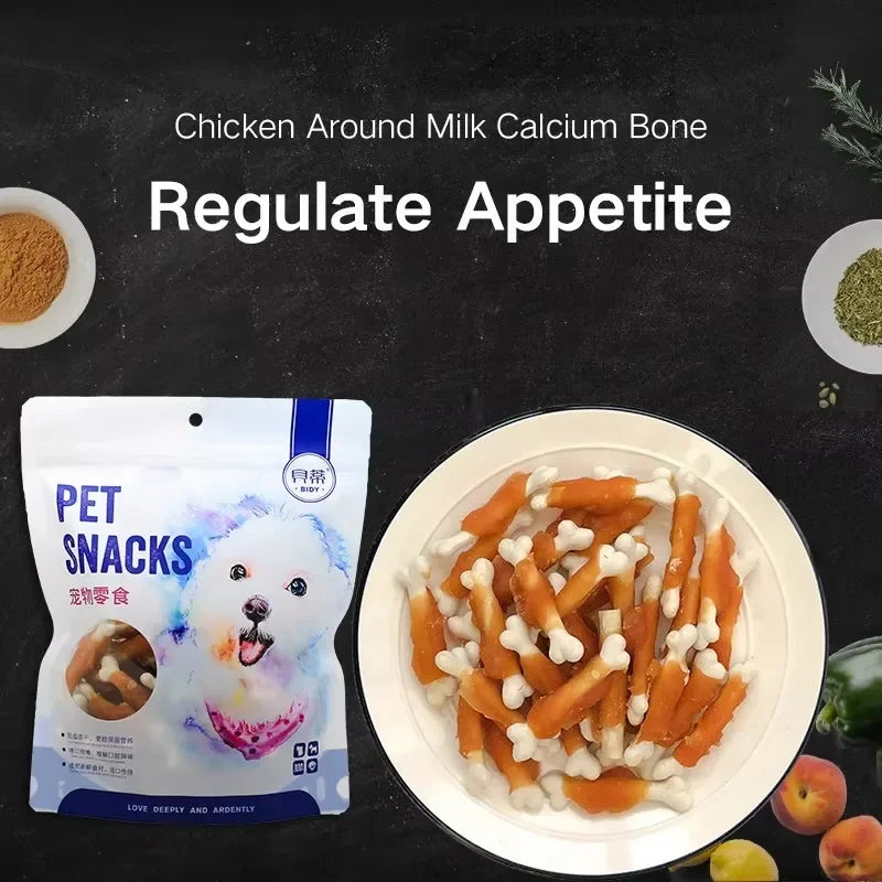 Pet Biscuits Delicious Dog Snacks Milk Chicken Calcium Food Bone Snacks Teething Food Teeth Cleaning Training Reward S ticks dog food