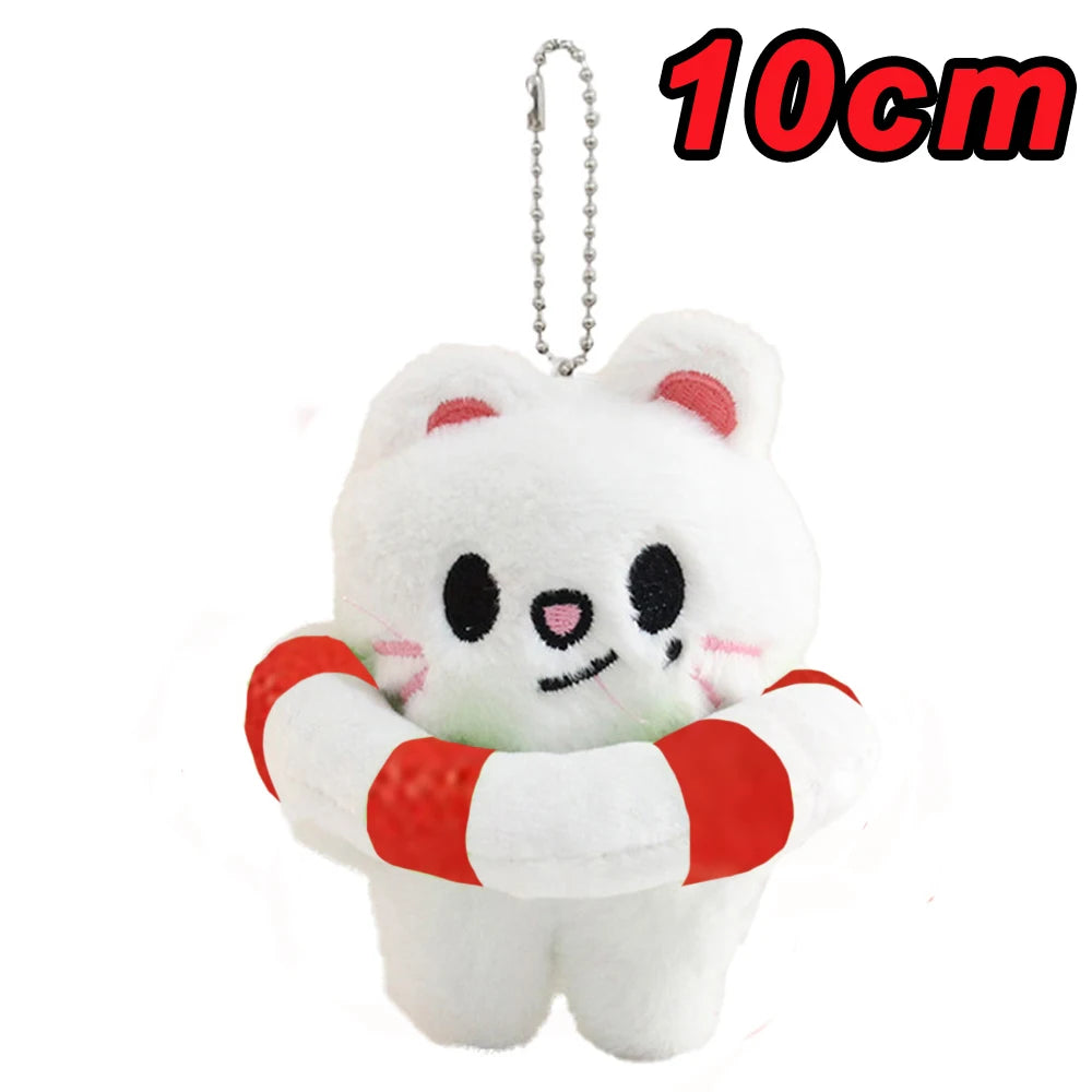 New KPOP Skzoo Plush Keychain Korean Ide Pendant Toy Keychain Fan Collection Giftsol Felix HyunJin Jisung Plush Cartoon