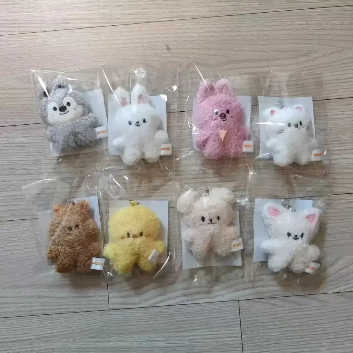 New KPOP Skzoo Plush Keychain Korean Ide Pendant Toy Keychain Fan Collection Giftsol Felix HyunJin Jisung Plush Cartoon