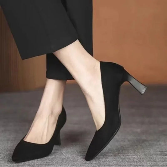 New In Black Special Head Spiral Pattern Fashion Women's Shoes Pointed Fine Heel Wedding High Heels Banquet Nightclub with pumps Shoes