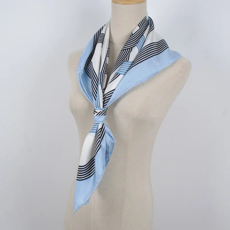 Large Square 100% Real Silk Scarf Foulard 35"x35" Womens Fashion Printed Silk Shawl Poncho Cape