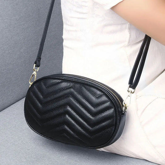 Women Bags  New Genuine Leather Simple Design Trend Crossbody Bags Female Cowhide Shoulder Bag Small Ladies messenger bag