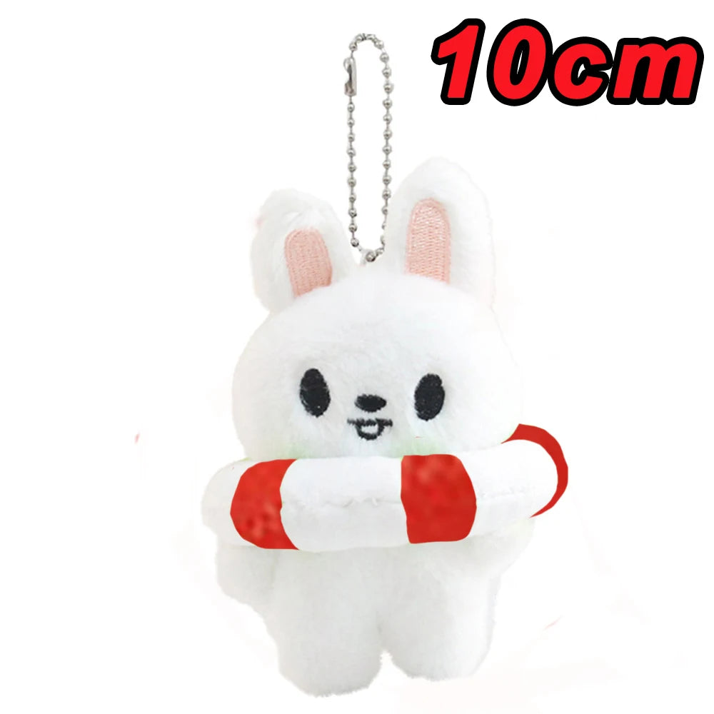 New KPOP Skzoo Plush Keychain Korean Ide Pendant Toy Keychain Fan Collection Giftsol Felix HyunJin Jisung Plush Cartoon