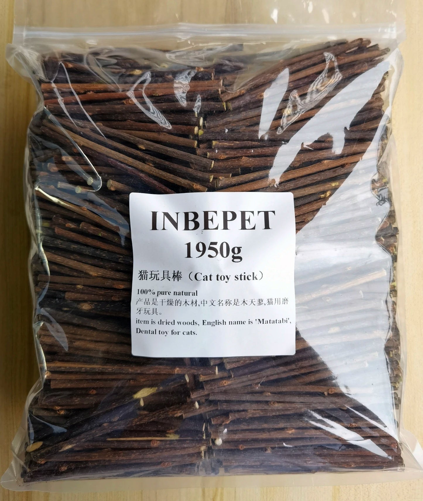 1.95kg Silvervine Sticks for Cats, Natural Catnip Sticks Matatabi Chew Sticks Teeth Molar Chew Toys for Cat Kitten Kitty
