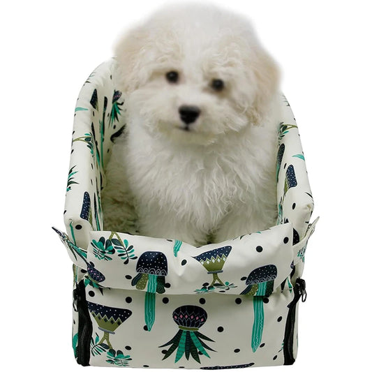 Custom Wholesale Pet Safety Booster Seat Car Back Center Console Small Dog Cat Puppy Travel Armrests Bed Bag Removable Pet Car S   dog toy