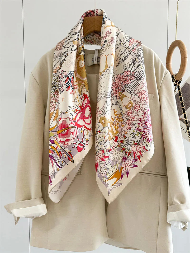 14MM 100% Twill Silk Scarf Shawl