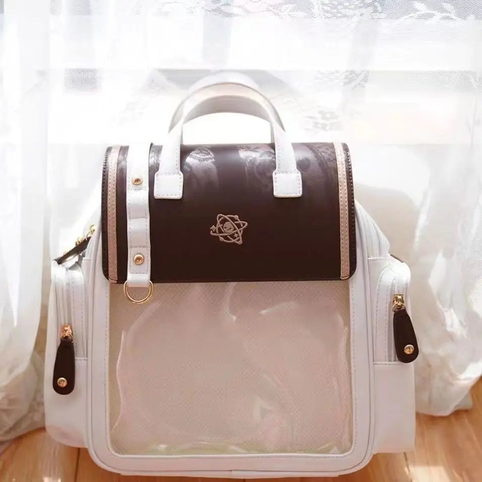 JIAERDI Transparent Ita Bag Backpack Women Harajuku Aesthetic JK Uniform Mochila Schoolbag Female Large Capacity Backpacks