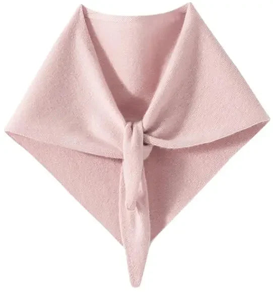 Y2K 100%Cashmere Women's Knit Triangle Scarf - Downtown Girl Aesthetic Essential, Head Scarf & Trendy Shawl Combo