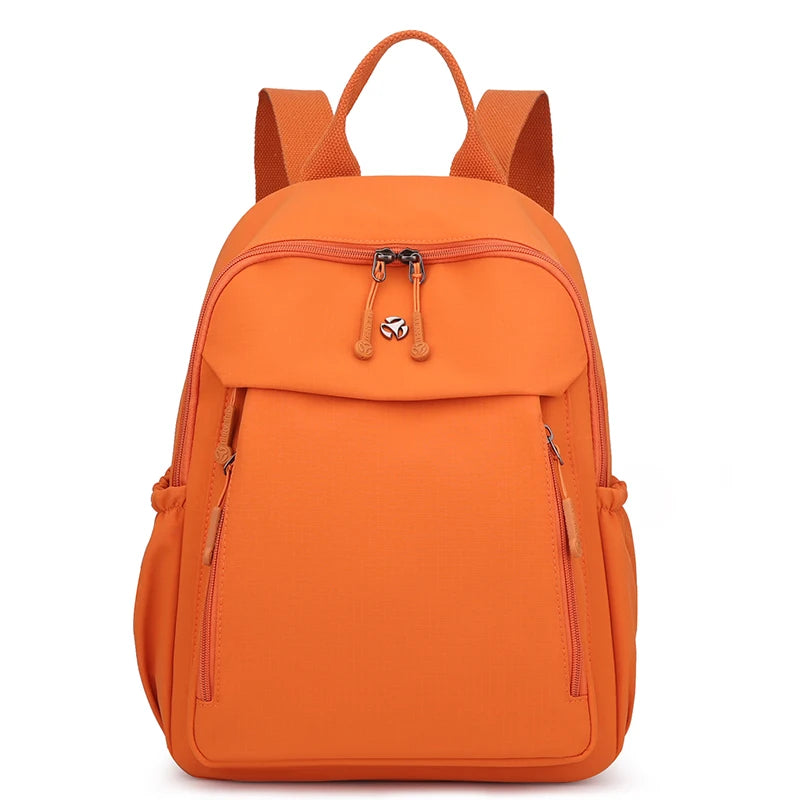 Casual Backpack Women Waterproof Nylon Back Pack Large Capacity Student Daypack Simple Schoolbag for Girls Ladies Travel Bag