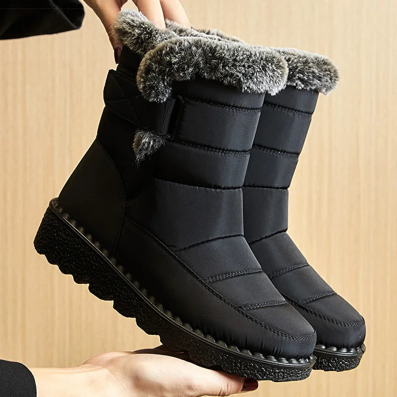 Manufacturer   Women's Boots Trend Winter Shoes For Woman Winter Boots Ankle Low Heels Botas Mujer Waterproof Snow Boots With Fur Shoes   boots