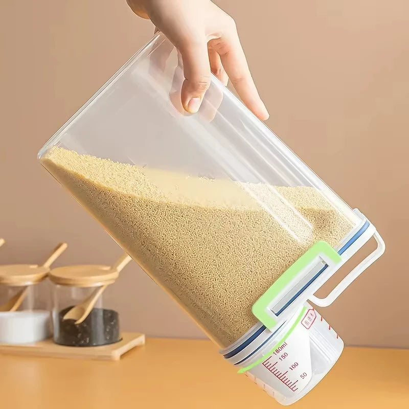 manufacturer  Moisture-proof Grain Jar Rice Jar Grain Storage Box Pet Food Bucket Storage Jar Sealed Bucket Filled Rice Bucket   Kitchen gadgets