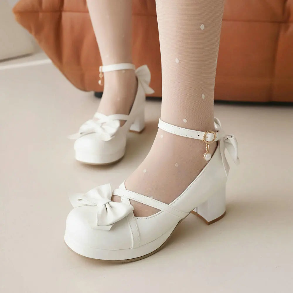 Manufacturer   Glossy Patent Leather Lolita Shoes Women Red Bride Wedding Party Strappy Platform Mary Janes Pumps Ankle Strap Block Cuban Heels   Pumps