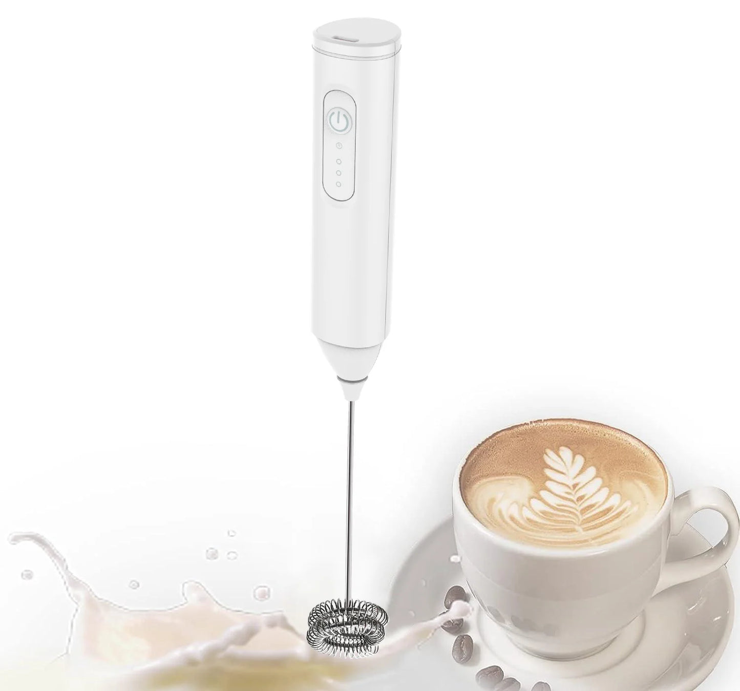 manufacturer  MINI Milk Frother USB Rechargeable 3 Speeds Foam Maker Coffee Whisk Mixer Electric Handle Blender Egg Beater   Kitchen gadgets