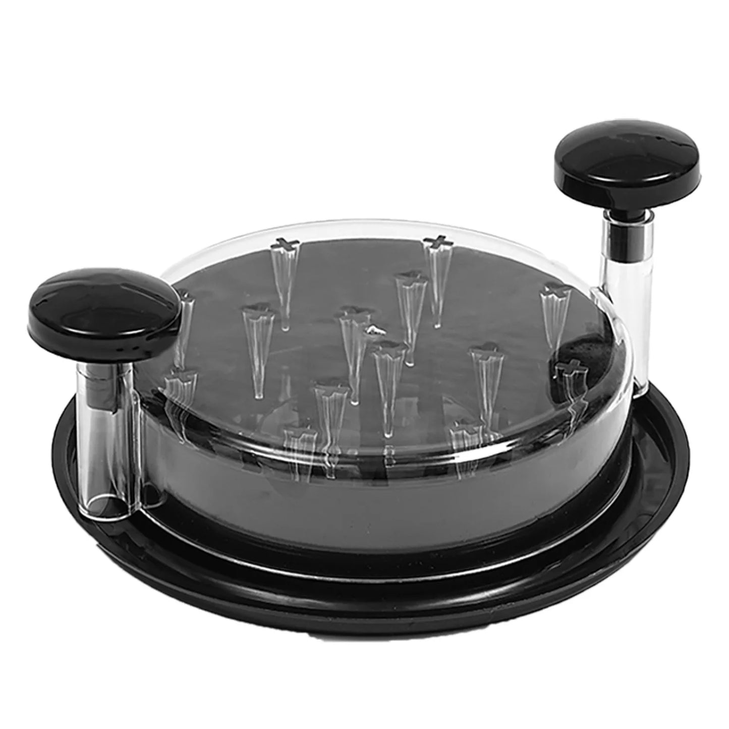 Manufacturer   Chicken Shredder with Transparent Cover Hand Shred Machine Torn Chicken Anti-Slip Base for Chopping Chicken, Beef, Vegetables   kitchen gadgets