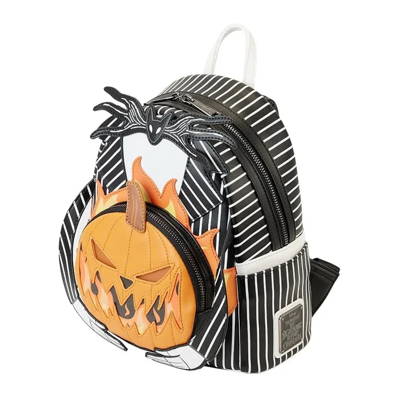 Nightmare Before Christmas Jack Pumpkin Glow Head Mini Backpack  bag