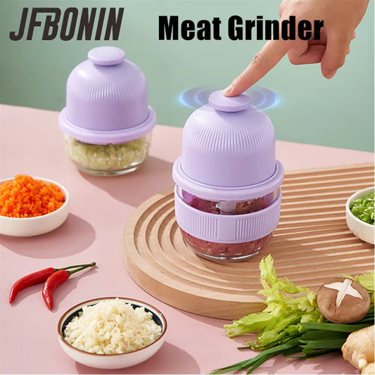 Manufacturer      350ml Echargeable Portable Food Grinder Meat Grinder Glass Processor Garlic Puree Machine     Kitchen gadgets