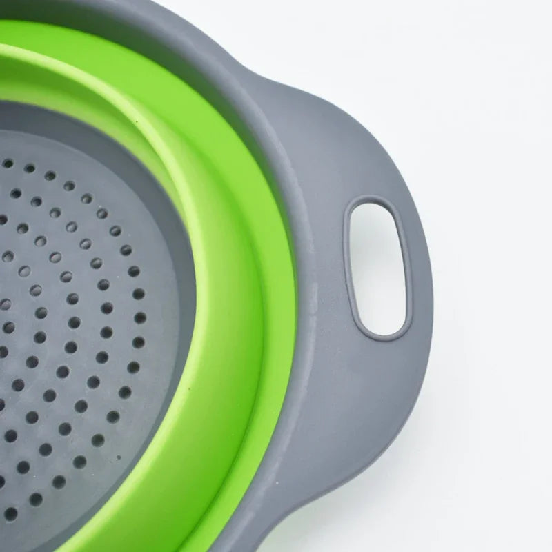 Manufacturer   Foldable Strainer Fruit Vegetable Washing Basket Colander Dish Drainer Silicon Colander Collapsible Drainer Kitchen Gadgets   kitchen gadgets
