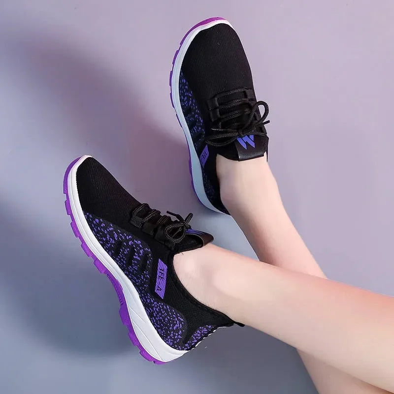 Manufacturer   Vulcanize Shoes Women Platform Sneakers Summer Light Breathable Mesh Sports Shoes Ladies Outdoor Wear-resistant Jogging Trainers    Sneakers