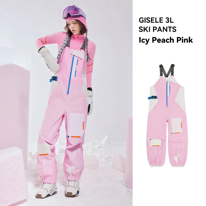 VECTOR Men and Women 3L Ski Pant Windproof and Waterproof Solona Fabric Outdoor Skiing Other Autumn Winter Outdoor Activitie