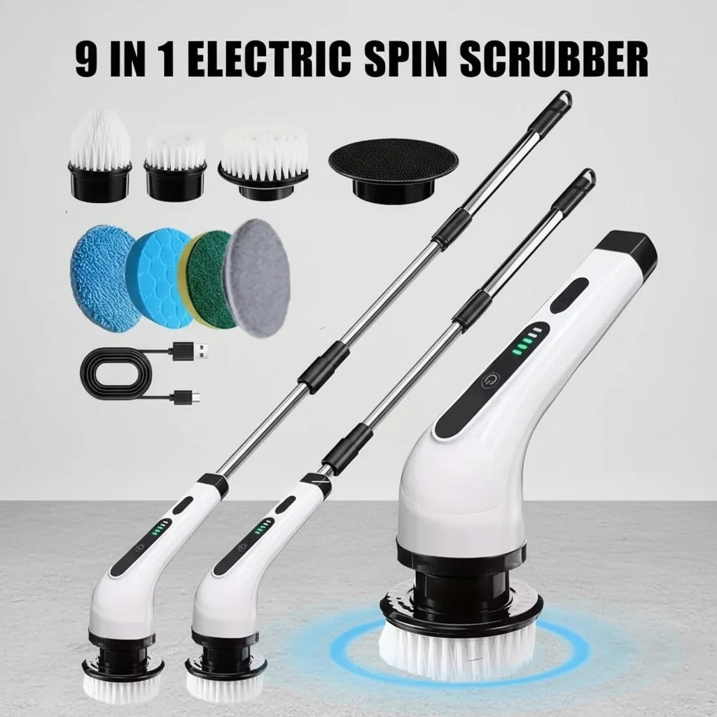 Manufacturer   Electric Cleaning Brush 9 in 1 2000 mAh Cleaning Tool for Living Room Bathroom Kitchen Handheld Cleaning Brush Electric Scrubber   kitchen gadgets