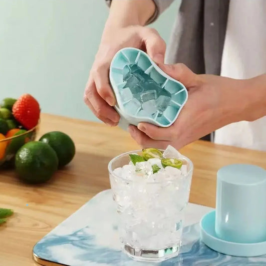 manufacturer  Food grade silicone cylindrical ice tray ice making mold for household kneading, ice storage box, ice cup, quick freezing (small   Kitchen gadgets