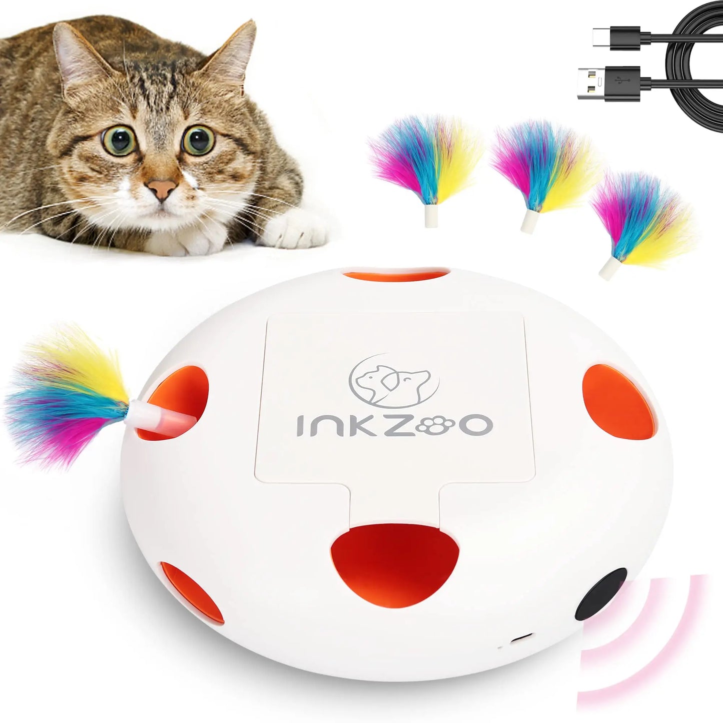 Cat Toys, Interactive Cat Toys for Indoor Cats,  Smart Interactive Kitten Toy, Automatic 7 Holes Mice Whack-A-Mole  Cat toy