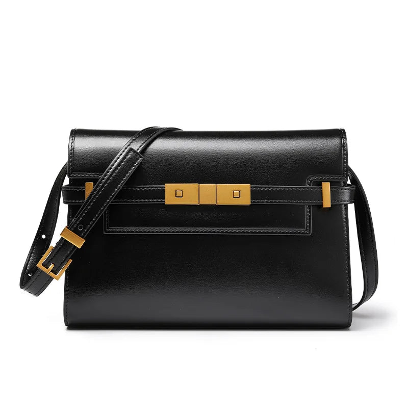 Manhattan handbag,  retro high-end feeling, underarm mailman baguette bag