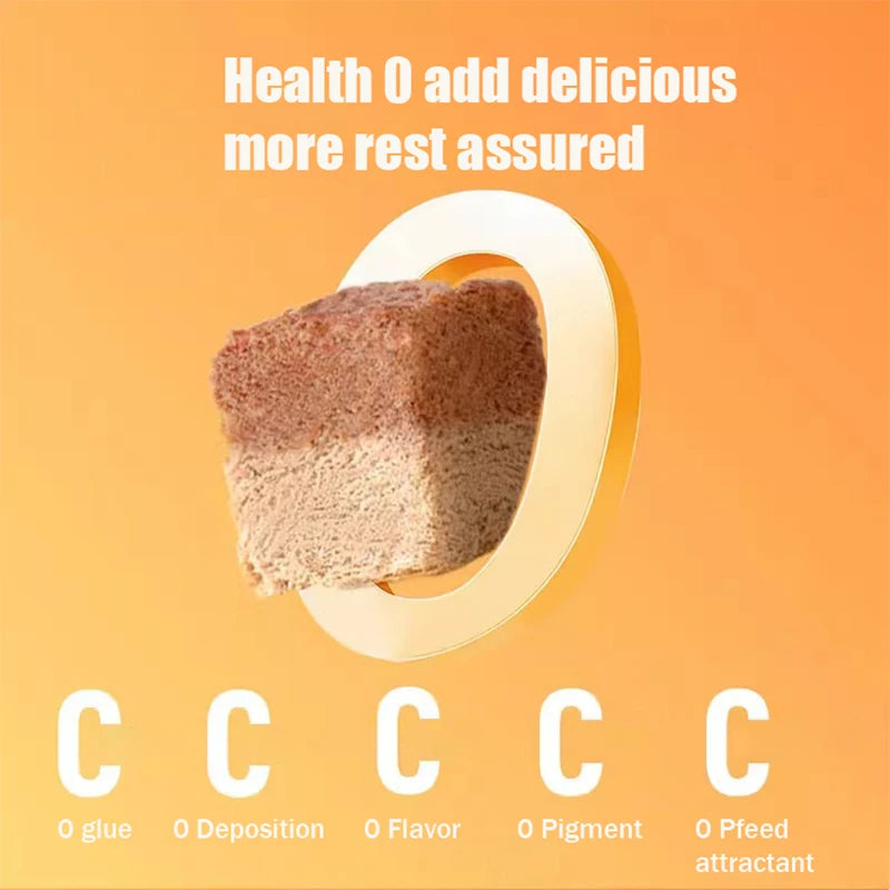 Small frozen double-layer freeze-dried chicken liver and chicken breast nutrition fattening rabbit blood freeze-dried dog snacks cat food