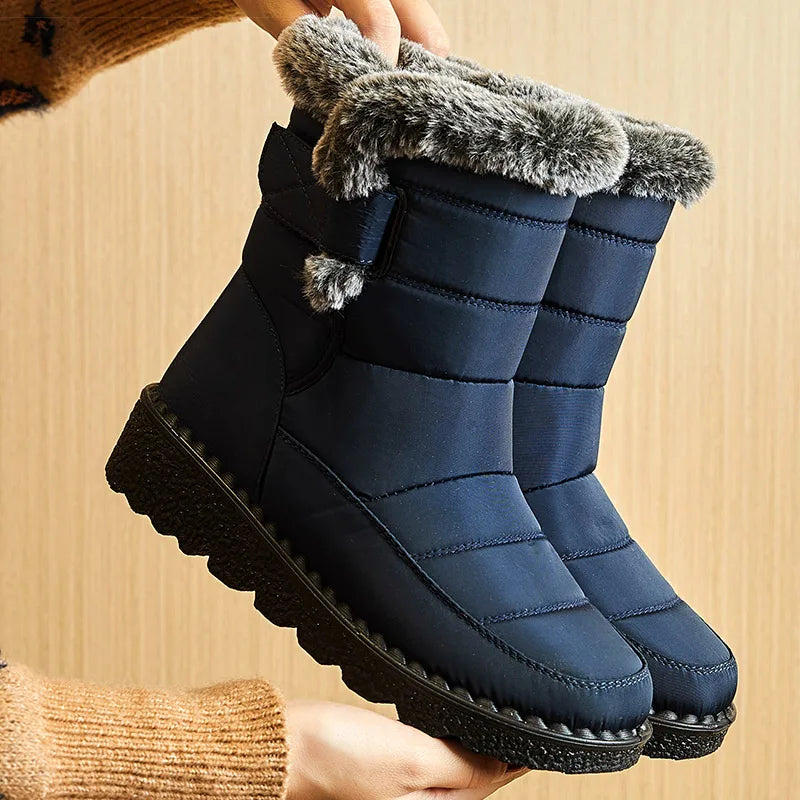 Manufacturer   Women's Boots Trend Winter Shoes For Woman Winter Boots Ankle Low Heels Botas Mujer Waterproof Snow Boots With Fur Shoes   boots