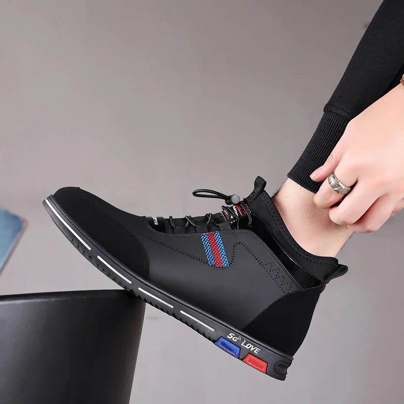 Manufacturer   New Lightweight Winter Flexible Mens Casual Shoes Stable and Balanced Support Sports Shoes Street Anti Slip Walking Shoes    Sneakers