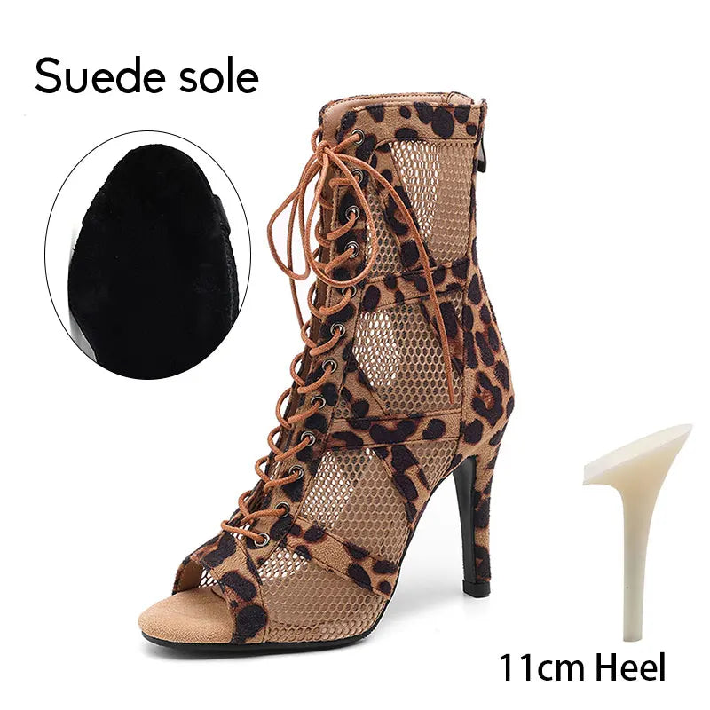 Manufacturer   Woman Dance Boots Air mesh Party Dance Shoes Ladies Girls High heeled Dance Boots Women Ballroom Dancing Shoes Sexy Stilettos   boots