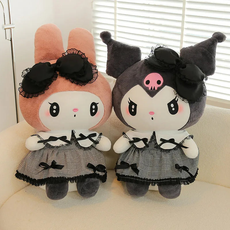 Big Size Kuromi Melody Cinnamoroll Plush Toy Pillow Anime Stuffed Doll Anime Sofa Cushion Girl's Room Decoration Xmas Gift