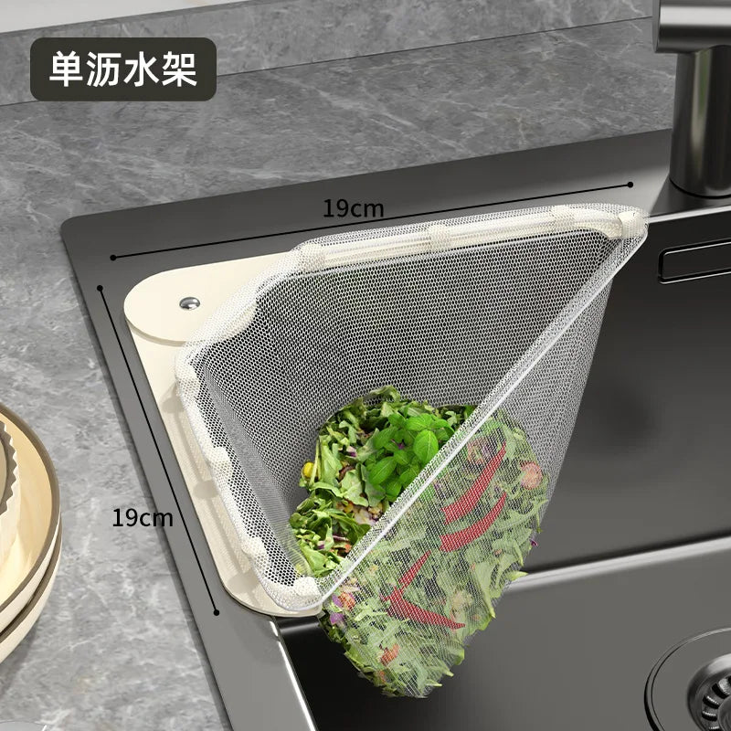 Manufacturer   Kitchen Sink Filter Rack Made of 304 Stainless Steel Drain Rack for Filtering Leftover Food Residue Disposable Mesh Bag Holder   kitchen gadgets