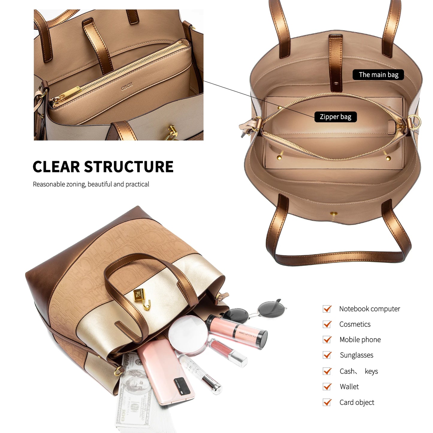 Fashion Classic Luxury Design Women's New Bucket Bag Business Party Basic Large Capacity Shoulder Bag