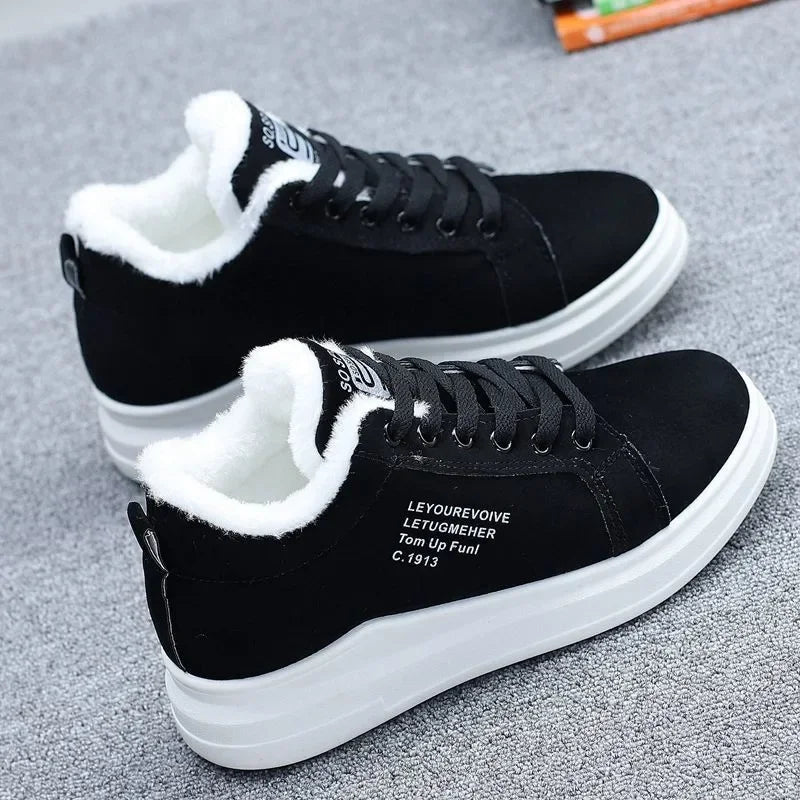 Manufacturer   New Snow Boots Winter Outdoor Women Shoes Warm Fur Plush Lady Casual Shoes Lace Up Fashion Sneakers Platform Snow Boots    Sneakers